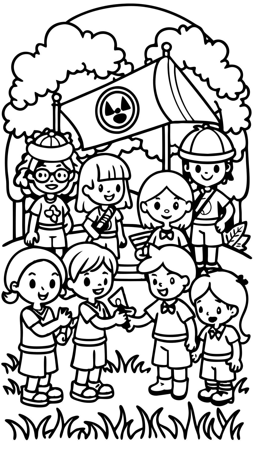 girl scouts coloring pages